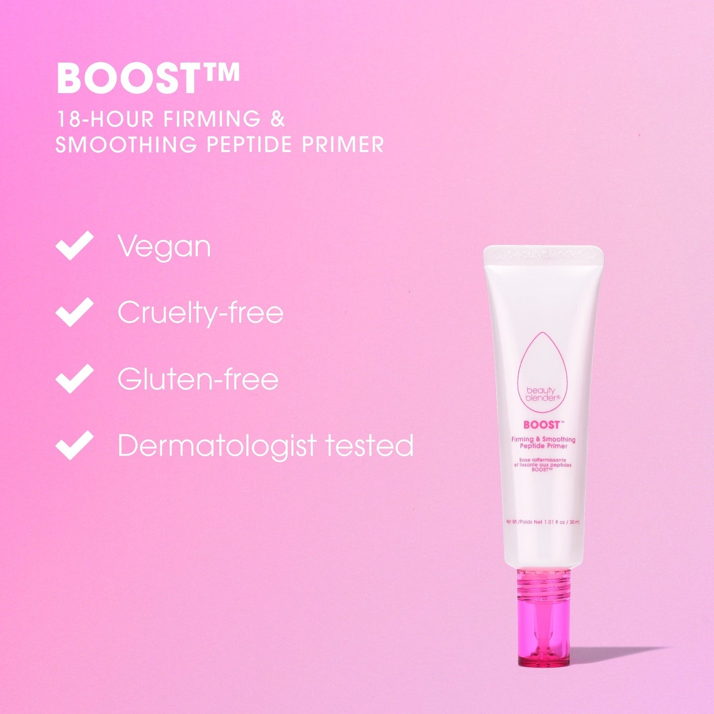 BoostTM 18-hour Firming & Smoothing Peptide + Ceramide Primer