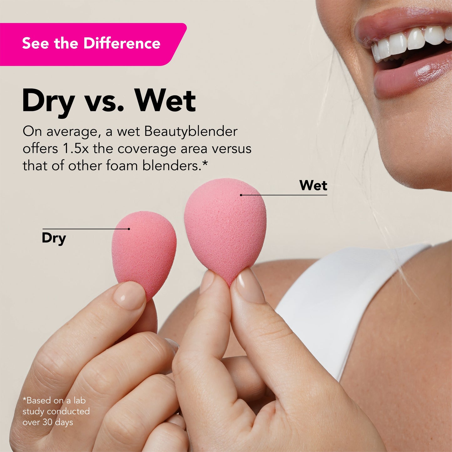 Beautyblusher Cheeky Mid-Sized Makeup Sponge