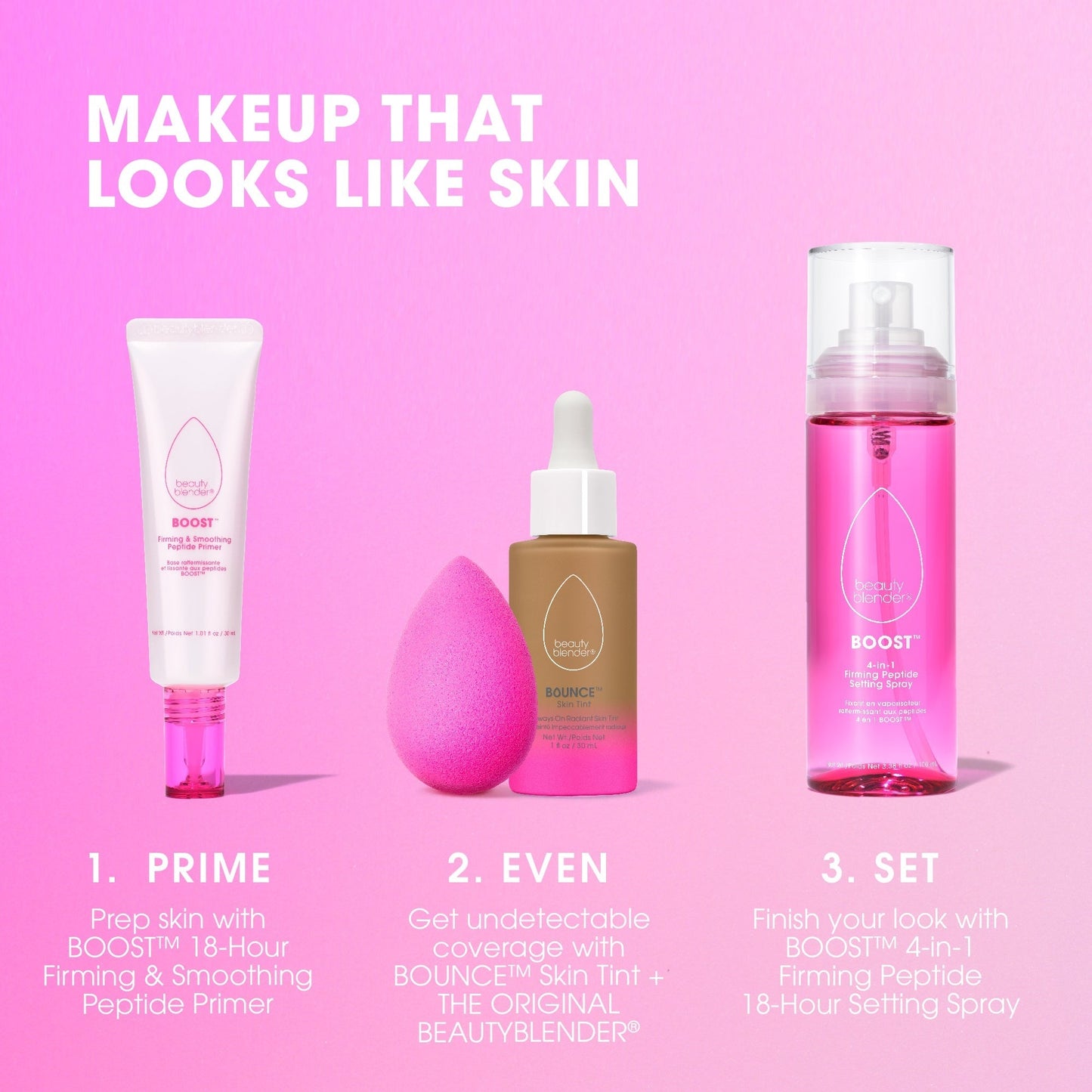 BoostTM 18-hour Firming & Smoothing Peptide + Ceramide Primer