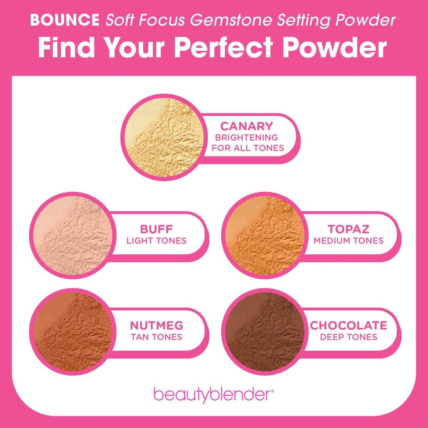 BounceTM Soft Focus Gemstone Setting Powder