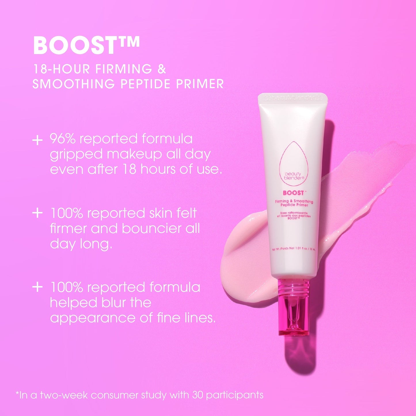 BoostTM 18-hour Firming & Smoothing Peptide + Ceramide Primer