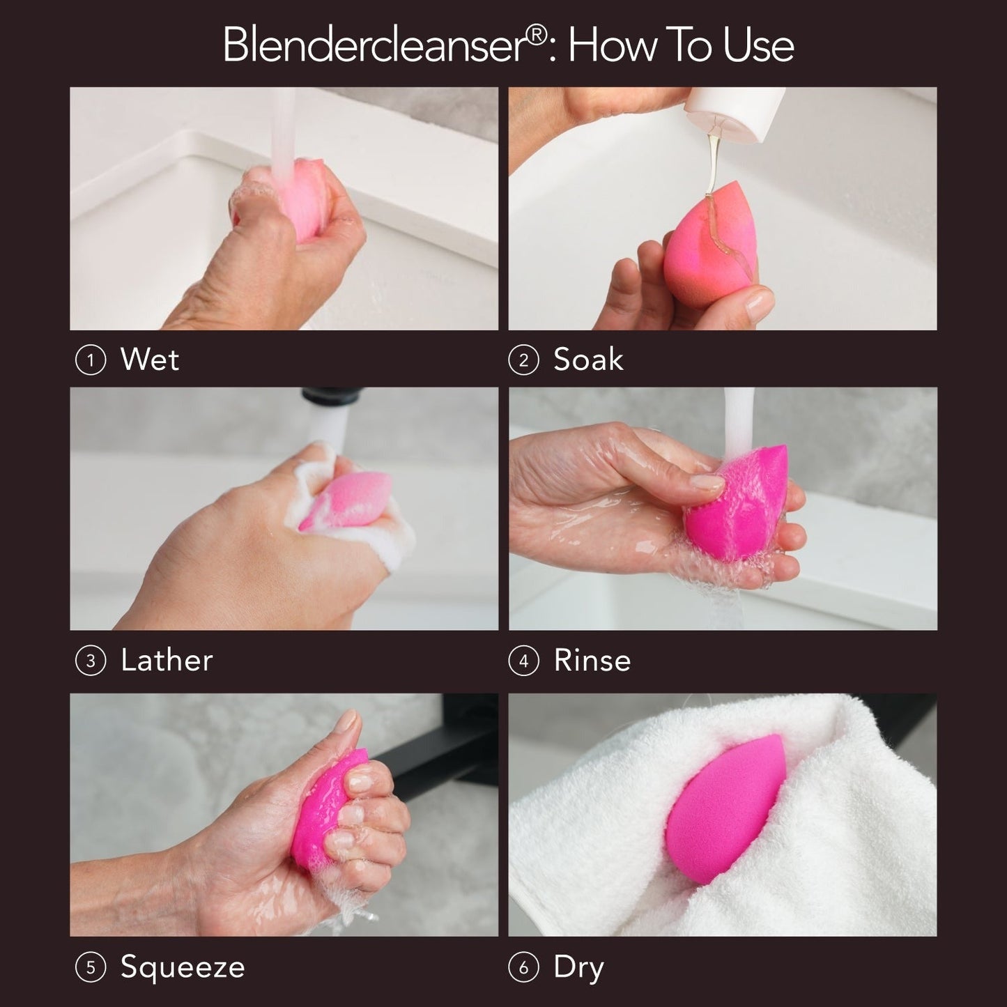 Blendercleanser® Liquid Charcoal Unscented Sponge & Brush Cleanser
